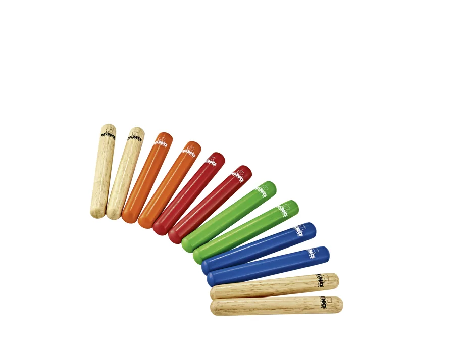 NINO® Percussion Multi-Coloured Clave Pack