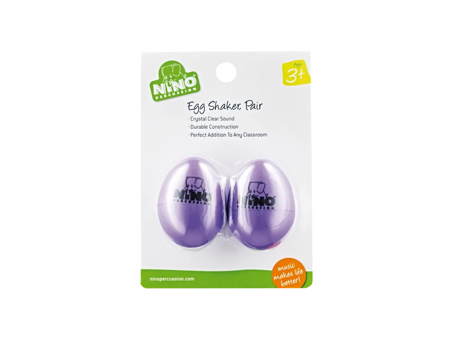 NINO® Percussion Egg Shaker Pair, 1 Pair, Aubergine
