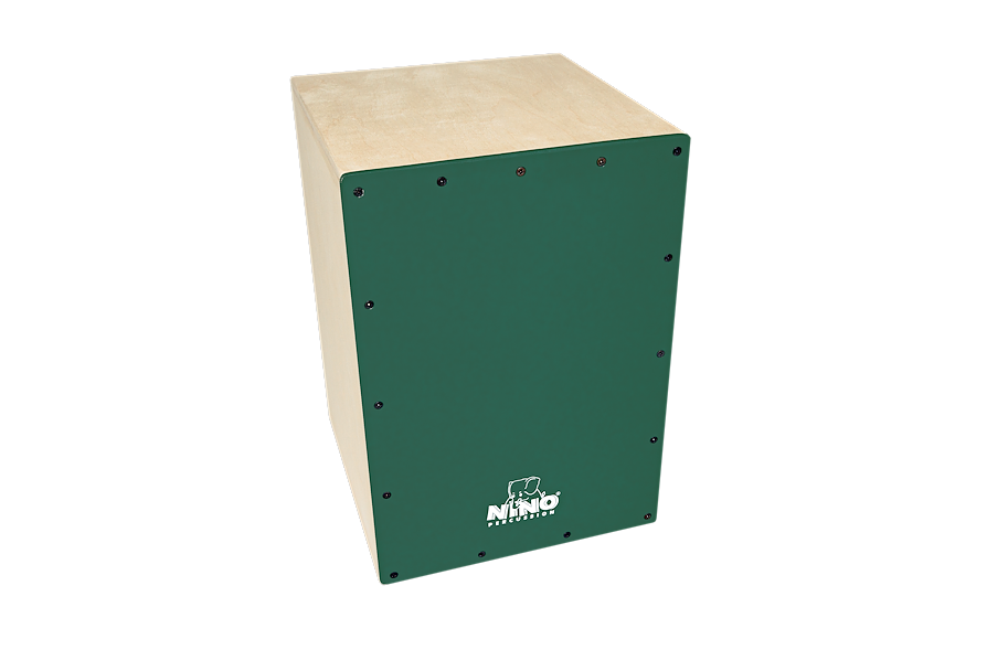 NINO® Percussion Make Your Own Chalkboard Cajon, Dark Green