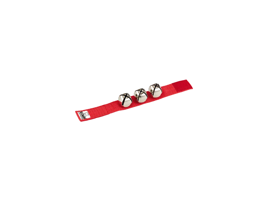 NINO® Percussion Wrist Bell, 9" Strap, Red