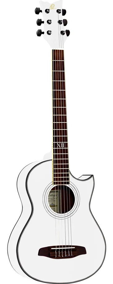 D-Walker travel size Nylon String Guitar, white