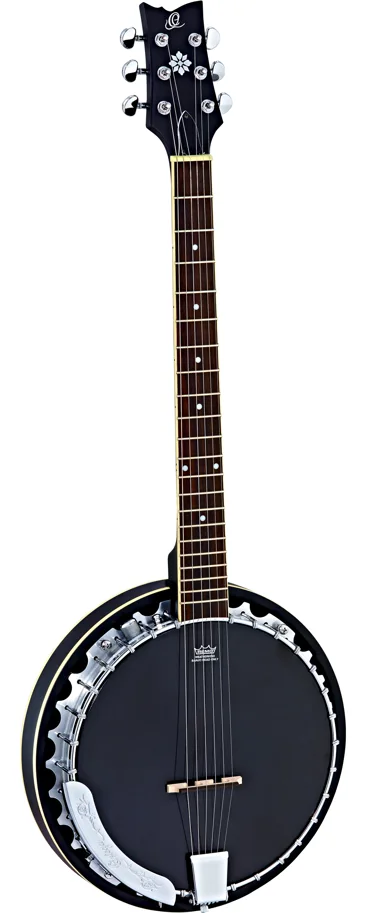 Banjo 6-String Acoustic-Electric - Mahogony Black
