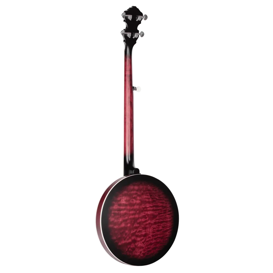 Banjo 5-String - Transparent Fade Red