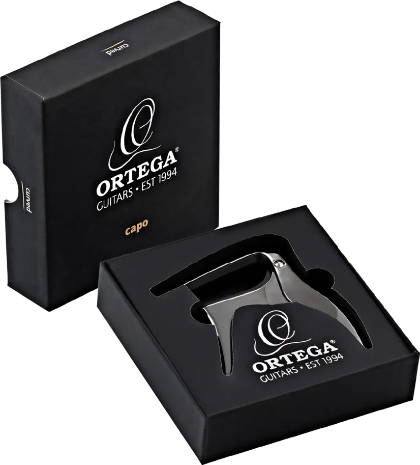 Curved Guitar Capo - Black Chrome