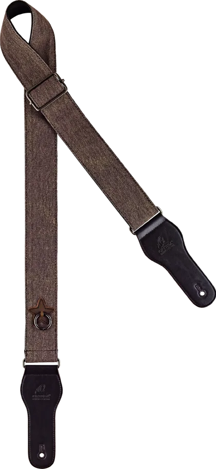 Guitar Cotton Strap - Worn Out Brown
