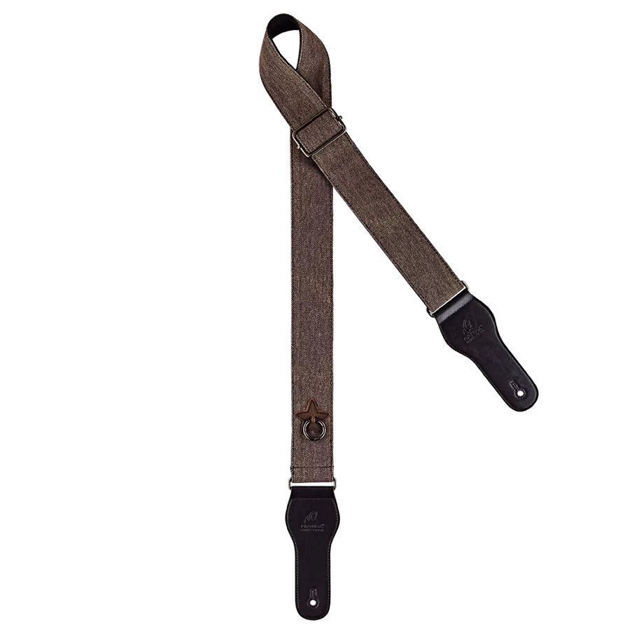 Guitar Cotton Strap - Worn Out Brown