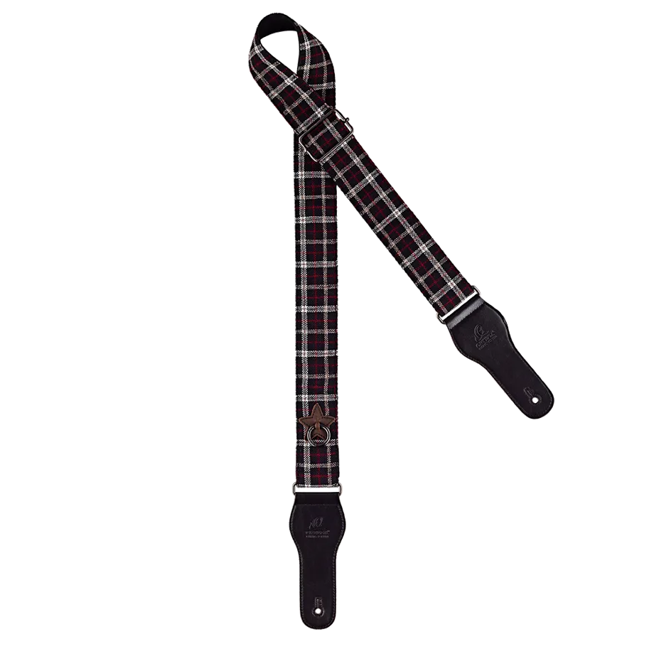 Guitar Cotton Strap - Scottish Dark