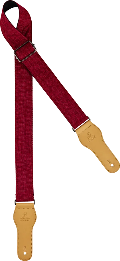 Guitar Cotton Strap Casual Series - Burgundy