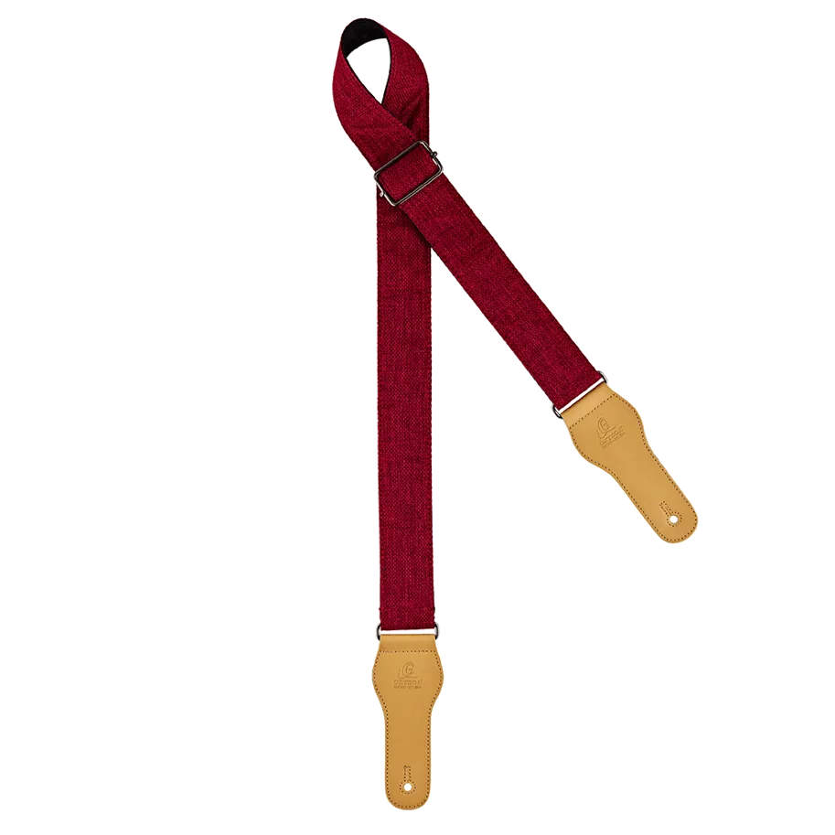 Guitar Cotton Strap Casual Series - Burgundy