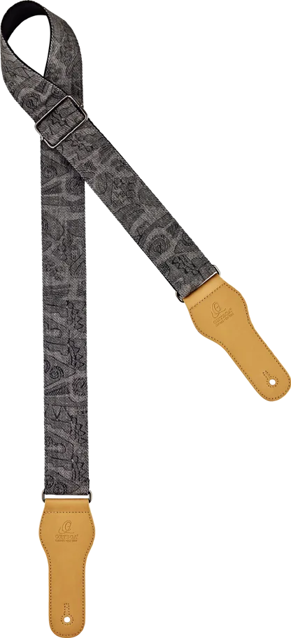 Guitar Cotton Strap Spring Series - Coal Jean
