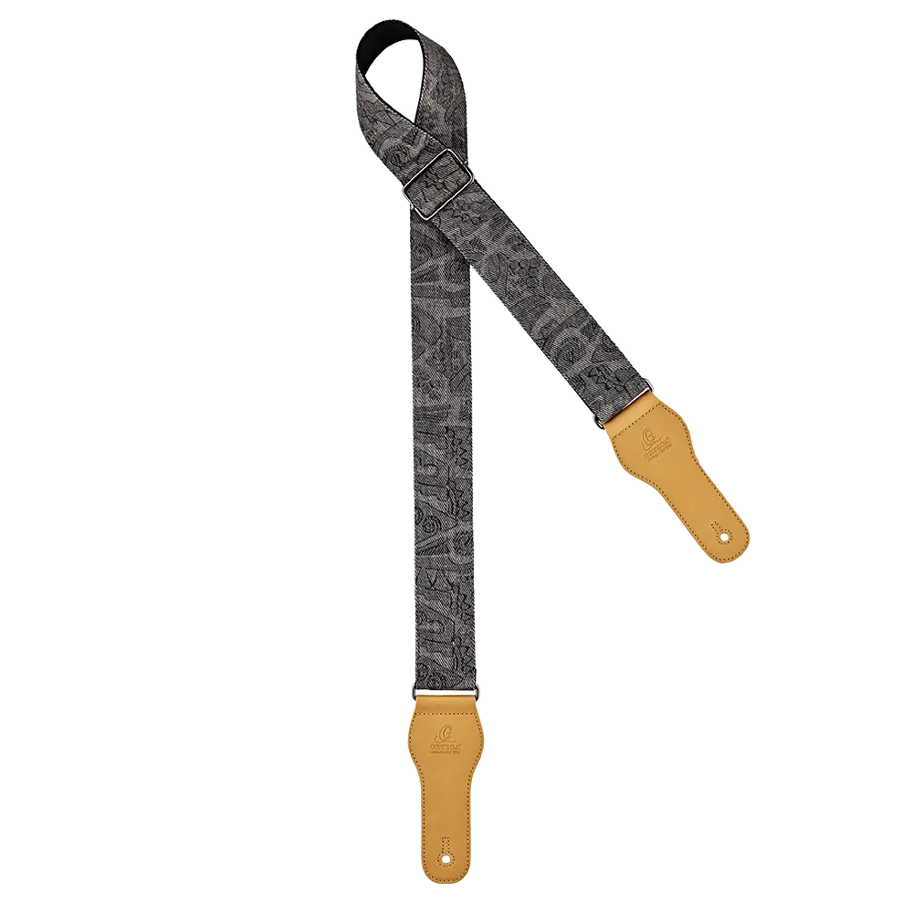 Guitar Cotton Strap Spring Series - Coal Jean