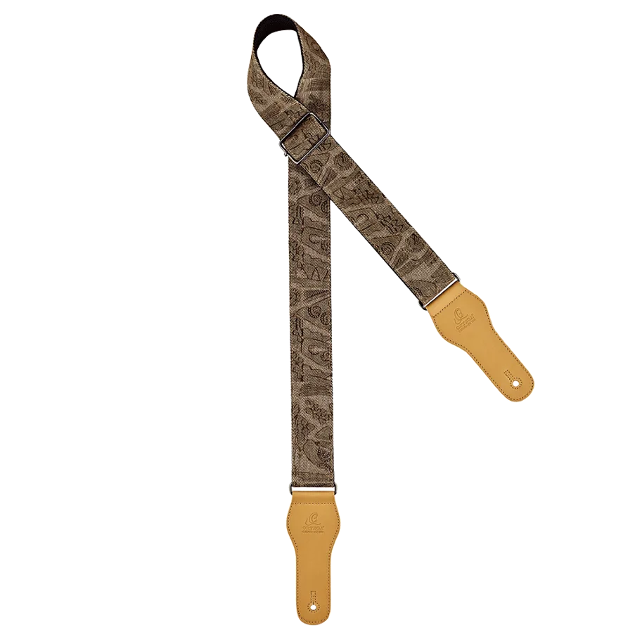 Guitar Cotton Strap Spring Series - Brown Jean