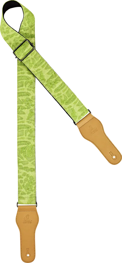 Guitar Cotton Strap Spring Series - Green Jean