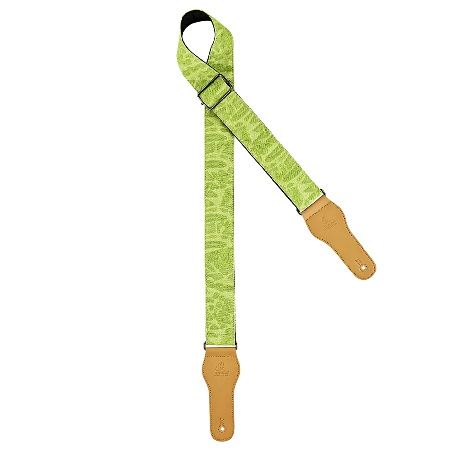 Guitar Cotton Strap Spring Series - Green Jean