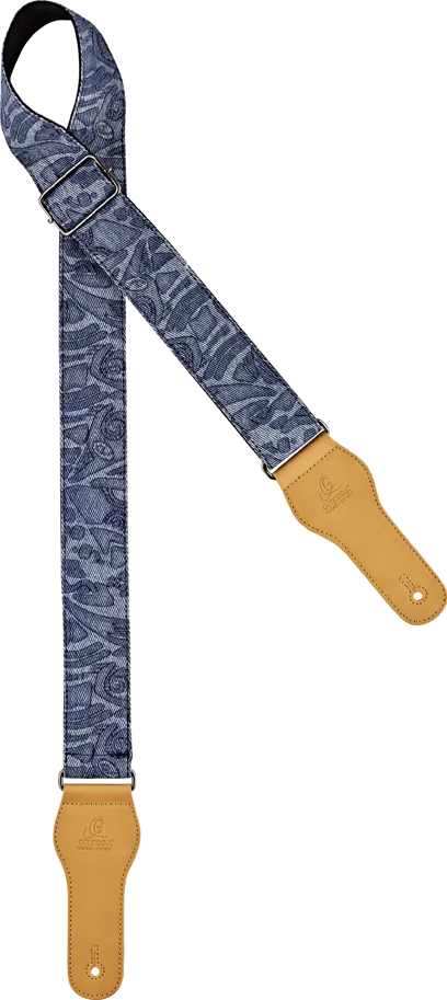 Guitar Cotton Strap Spring Series - Blue Jean