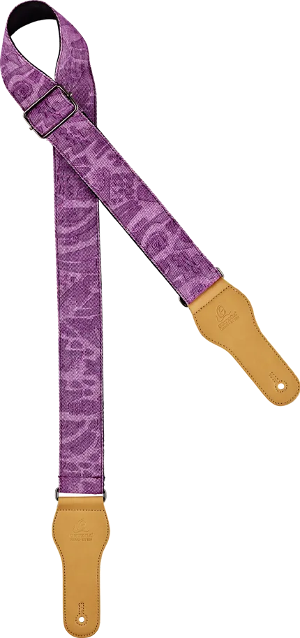 Guitar Cotton Strap Spring Series - Purple Jean