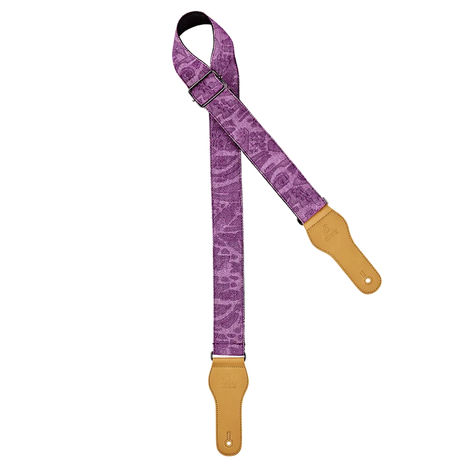 Guitar Cotton Strap Spring Series - Purple Jean