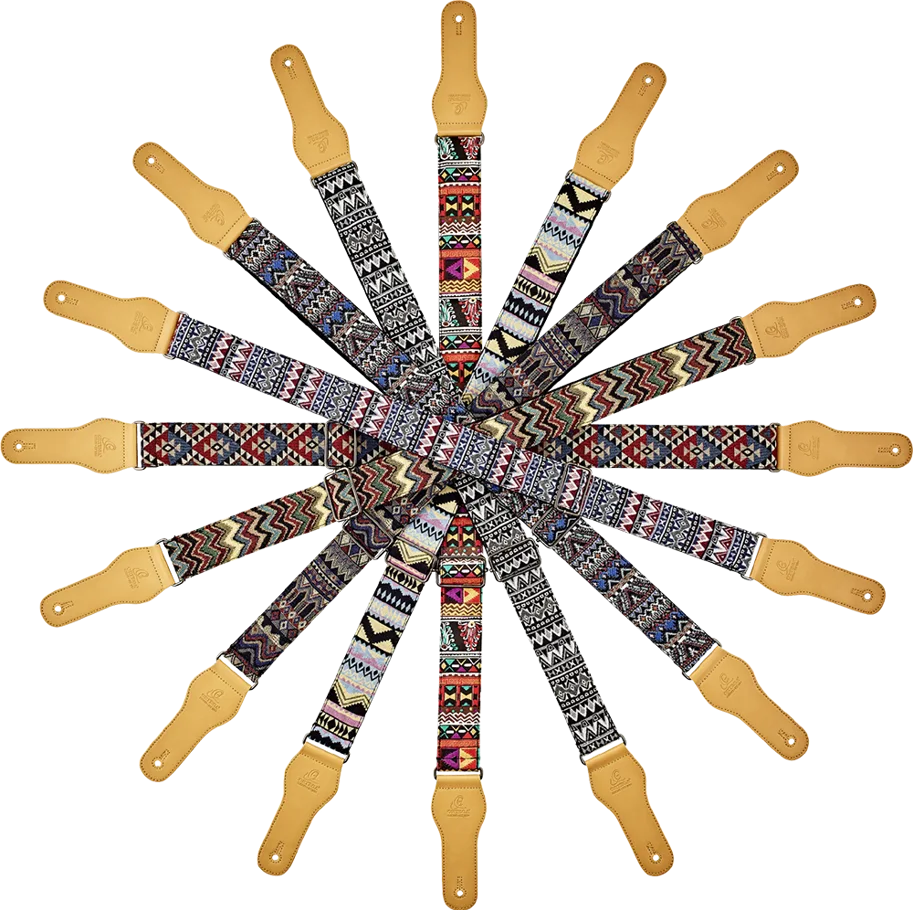 Guitar Cotton Strap World Series - Indian Sky