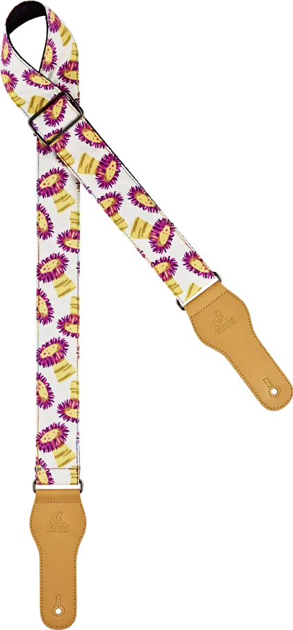 Guitar Cotton Strap Creative Series - 70's Plants