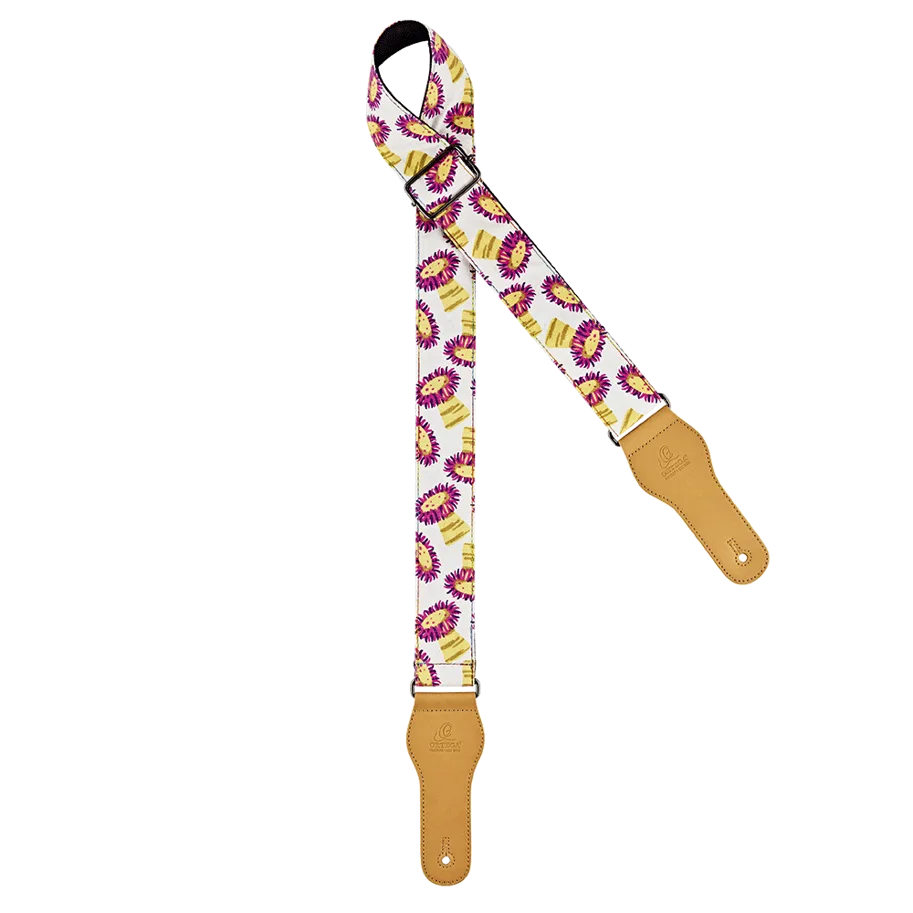 Guitar Cotton Strap Creative Series - 70's Plants