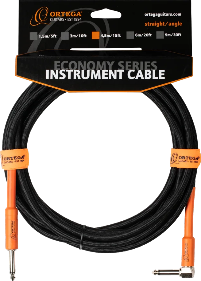 Instrument Cable - Straight/Angle - 15 ft / 4.5 m