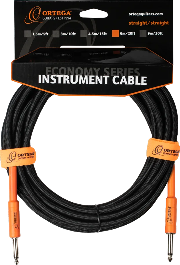 Instrument Cable - Straight/Straight - 20 ft / 6 m