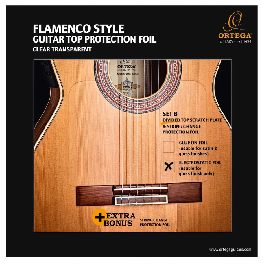 Guitar Protection Foil - Reusable - Devided Set