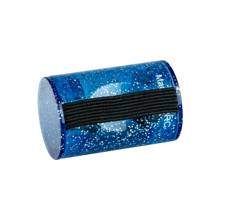 Plastic Finger Shaker - PVC - Blue Sparkle