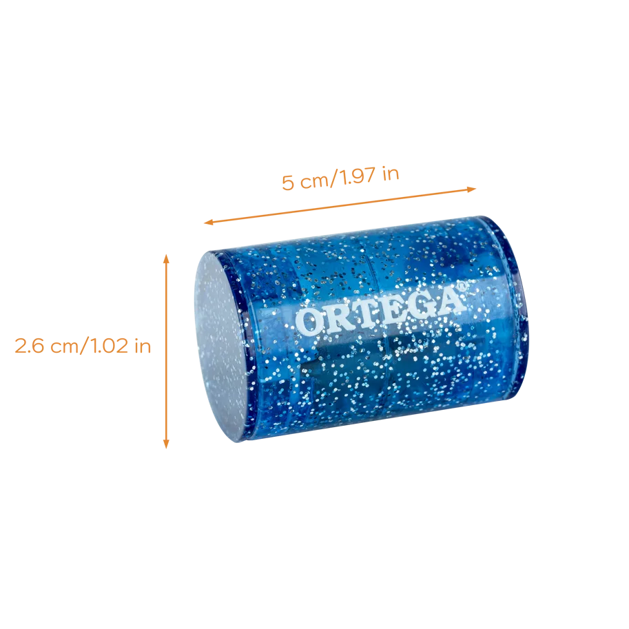 Plastic Finger Shaker - PVC - Blue Sparkle
