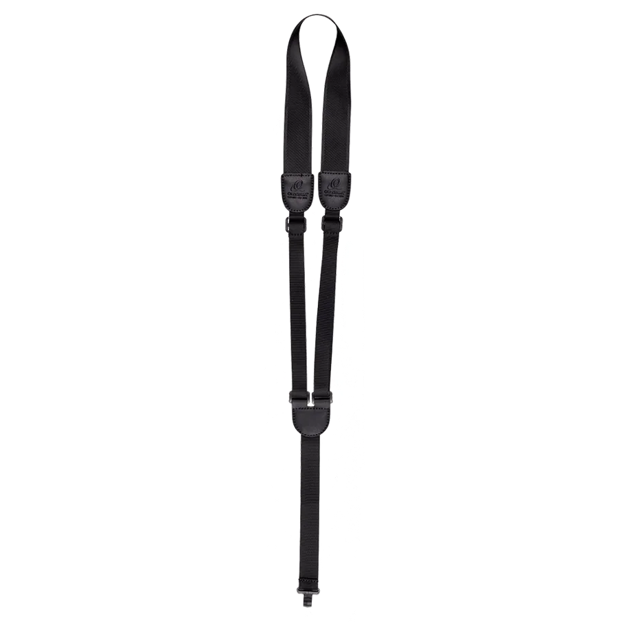 Guitar Nylon Strap with Soundhole Hook - Black