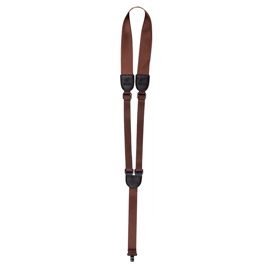 Guitar Nylon Strap with Soundhole Hook - Brown