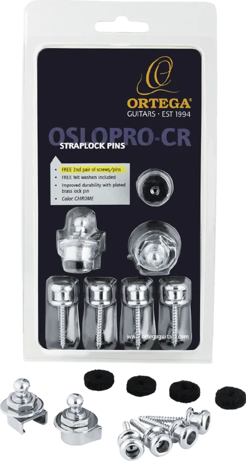 Straplock Pro Chrome - FREE 2nd pair of Pins