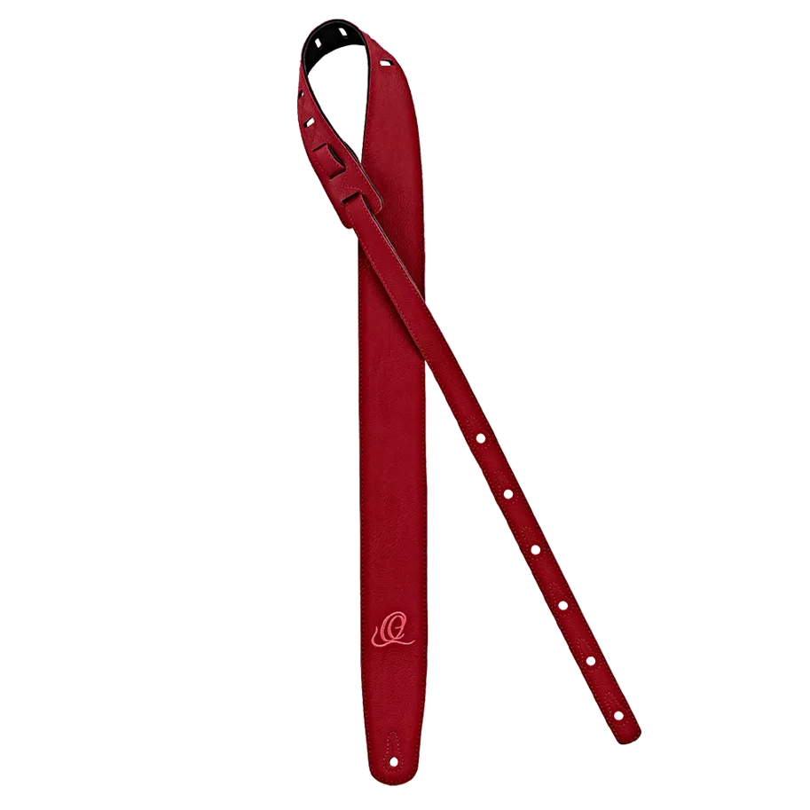 Guitar Strap - Vegan - Red