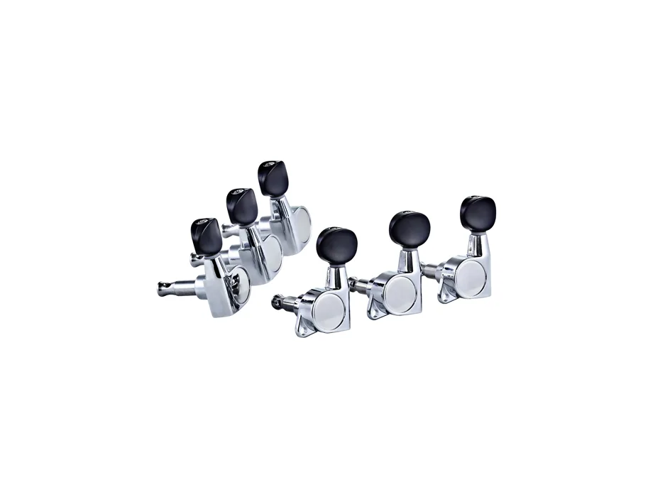 Guitar 3+3 Tuning Machines - Chrome