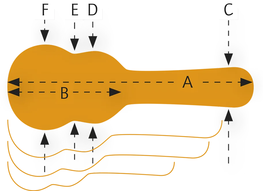 Case Ukulele - Bariton