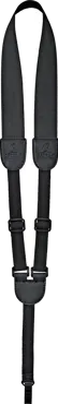Ukulele Nylon Strap with Soundhole Hook - Black