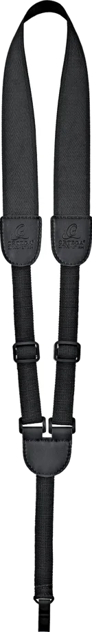 Ukulele Nylon Strap with Soundhole Hook - Black