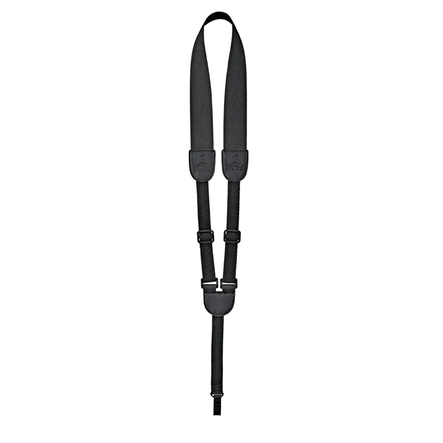 Ukulele Nylon Strap with Soundhole Hook - Black