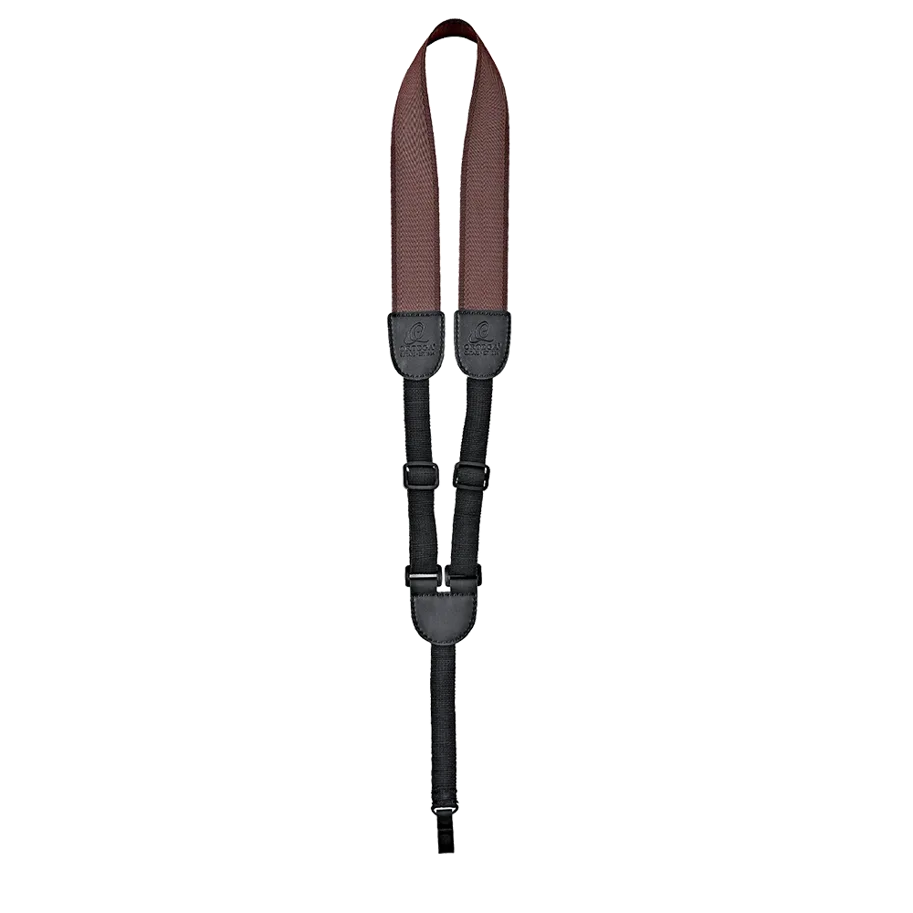 Ukulele Nylon Strap with Soundhole Hook - Brown