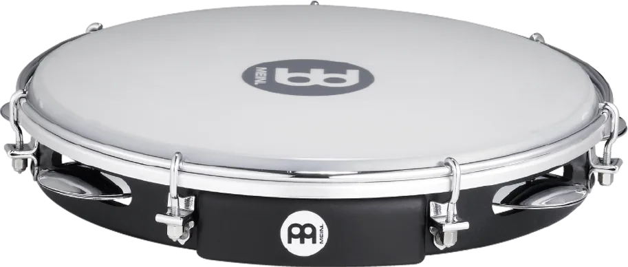 10" Pandeiro - ABS - Black - Clear Mylar Head