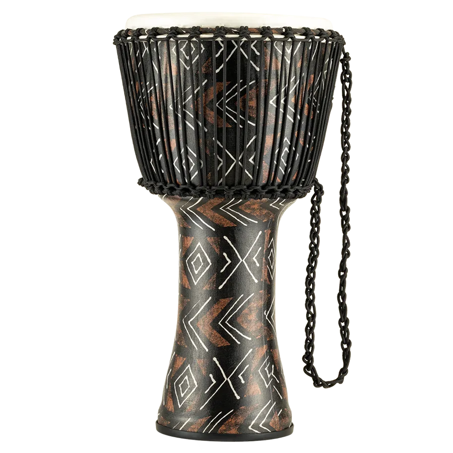 12" Rope Tuned Djembe - Kanga Sarong - Synthetic