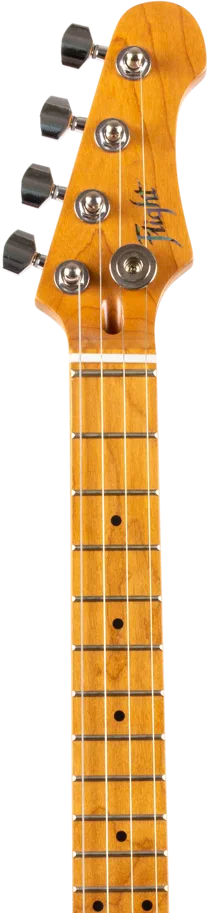 Flight Electric Ukulele - ST Shape - Transp. Blue