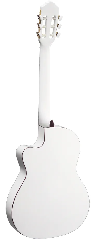 Guitar CE SN "Family Pro" 4/4 - Solid Spruce - White