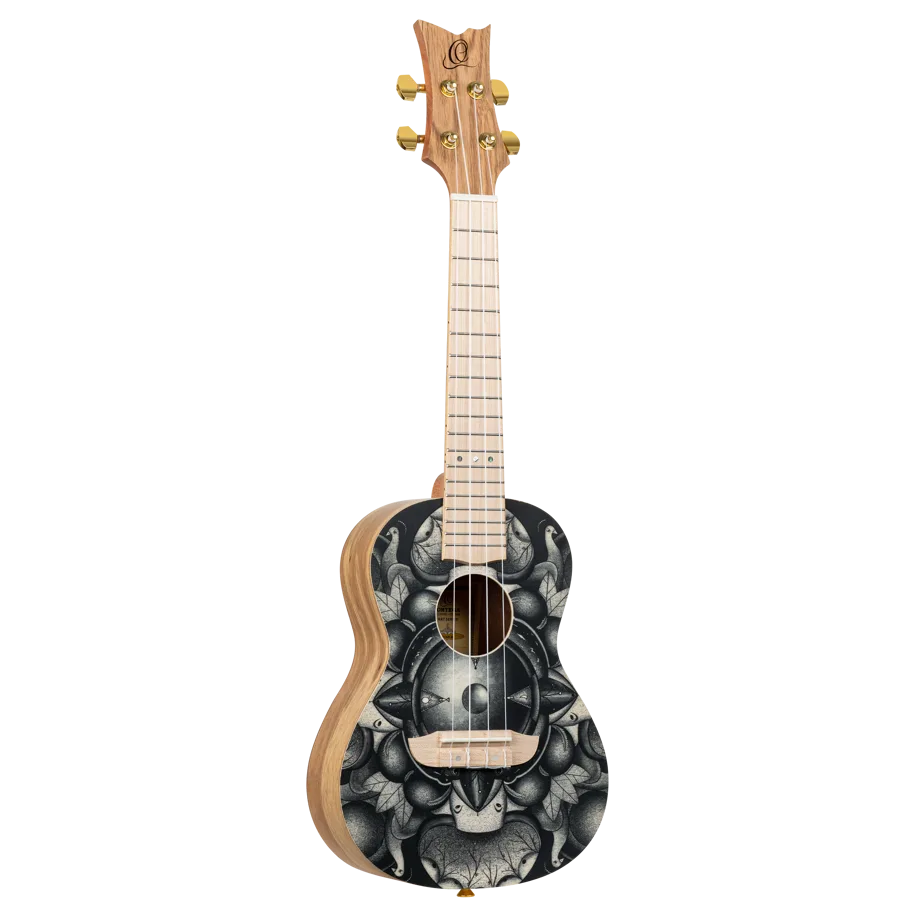 Art Series Concert Ukulele - Catalpa Birds