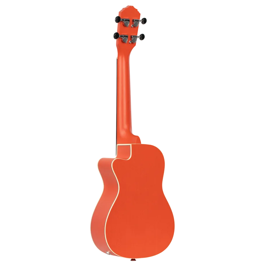 Ukulele - Earth Series - Acoustic-Electric - Pumpkin Orange