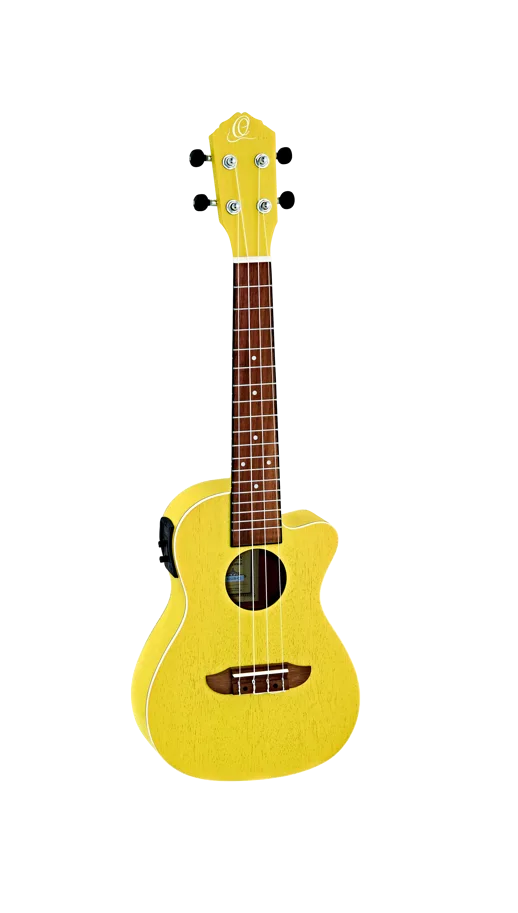 Ukulele - Earth Series - Cutaway & Pickup - Yellow