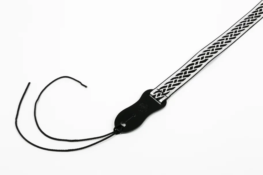 Flight Ukulele Nubuck Strap - Black Silver