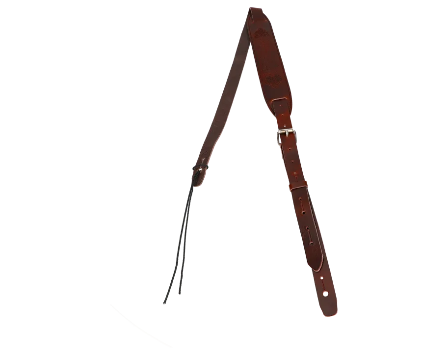 Flight Ukulele Leather Strap - Brown S58