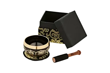 Singing Bowl - Ornamental Series Black ~300g ~3.7"