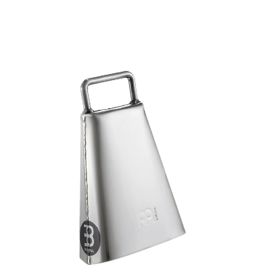 6 1/4" Handheld Cowbell - Hand Brushed Steel